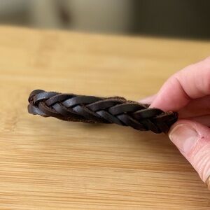Braided Brown Leather Bracelet - Classic Women's Bracelet